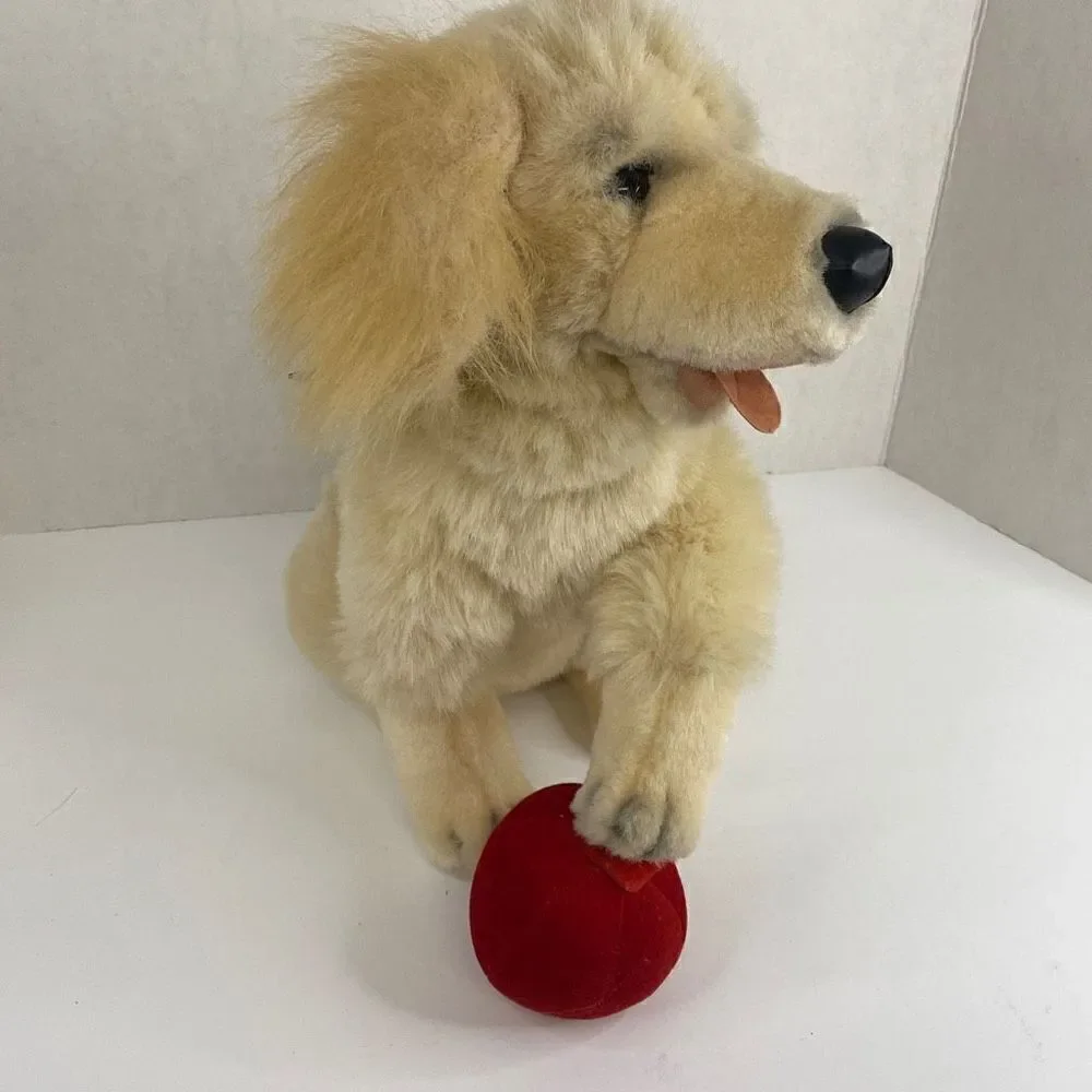 Vtg Chase The Ball Playing Dog 2000 Stuffed Animal Planet Plush Golden Retriever